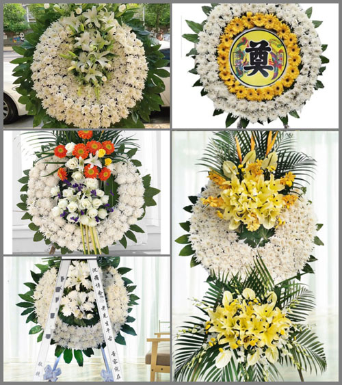广东汕尾市陆丰市河东镇后坎村花圈速递