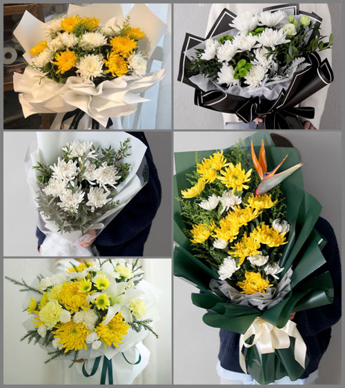 广东汕尾市陆丰市河东镇后坎村白事花束代送